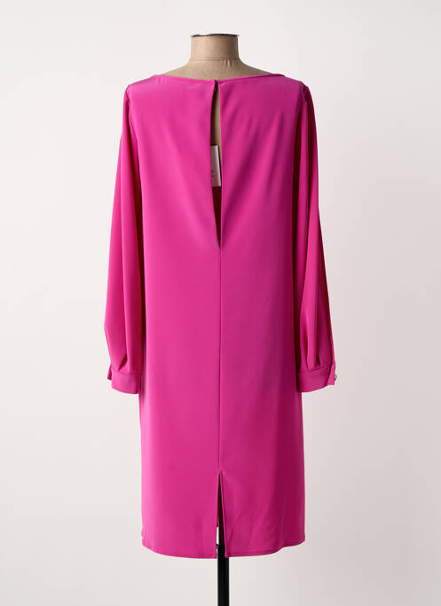 Robe mi-longue manches longues manches longues rose GIANLUCA CAPANNOLO femme
