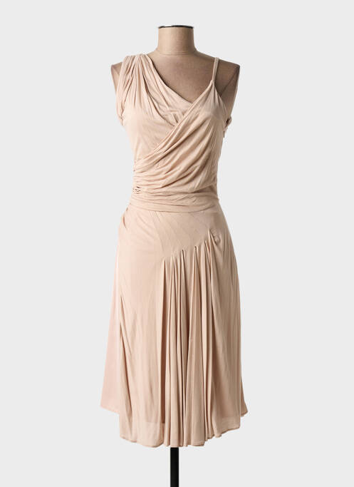 Robe mi-longue beige N°21 femme
