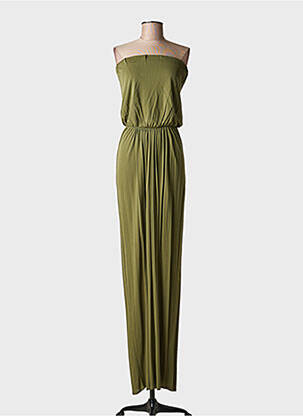 Robe longue sans manche sans manche vert MSGM femme