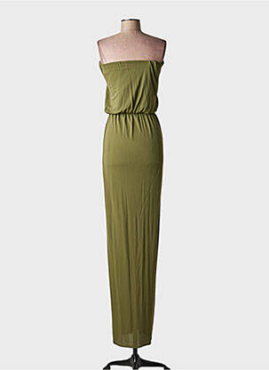 Robe longue sans manche sans manche vert MSGM femme