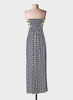 Robe longue imprimé fantaisie sans manche bleu ALICE & TRIXIE femme