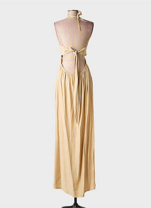 Robe longue coupe cintrée fines bretelles beige ALICE & TRIXIE femme