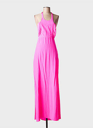 Robe longue coupe cintrée fines bretelles rose ALICE & TRIXIE femme