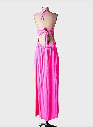 Robe longue coupe cintrée fines bretelles rose ALICE & TRIXIE femme