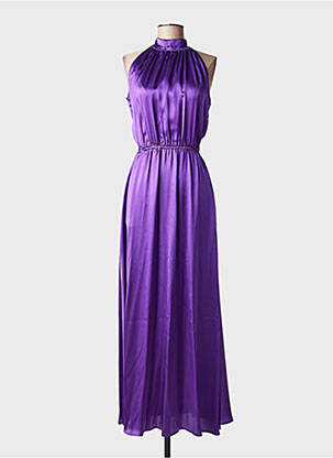 Robe longue sans manche sans manche violet CRIDA femme