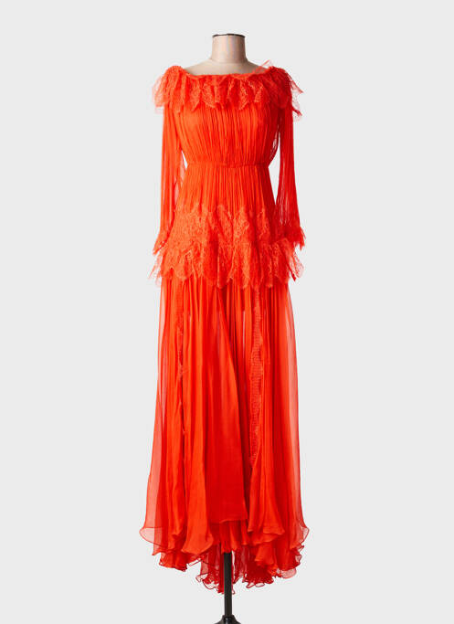 Robe longue orange MARIA LUCIA HOHAN femme