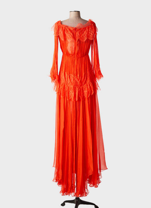 Robe longue orange MARIA LUCIA HOHAN femme