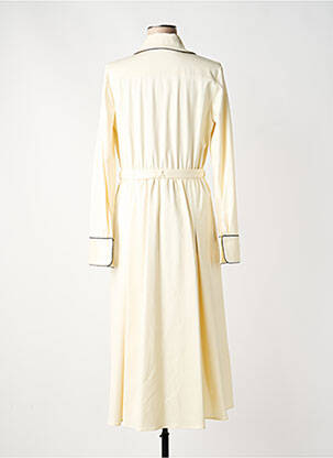 Robe longue manches longues manches longues beige CRIDA femme