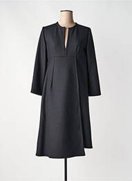 Robe mi-longue manches longues manches longues noir GIANLUCA CAPANNOLO femme