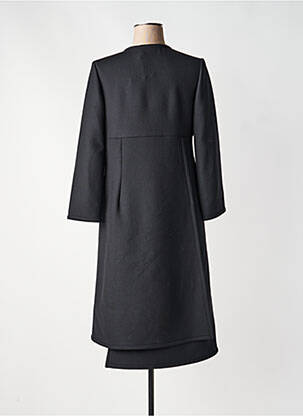 Robe mi-longue manches longues manches longues noir GIANLUCA CAPANNOLO femme