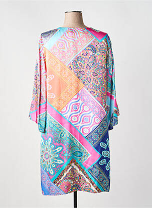 Robe mi-longue coupe fluide manches longues bleu ALICE & TRIXIE femme