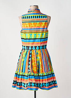 Robe mi-longue sans manche sans manche jaune MSGM femme