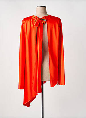 Top coupe fluide manches longues rouge MSGM femme