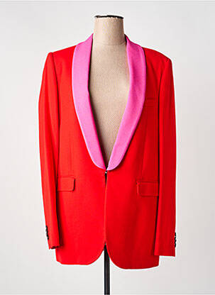 Blazer poches rouge MSGM femme