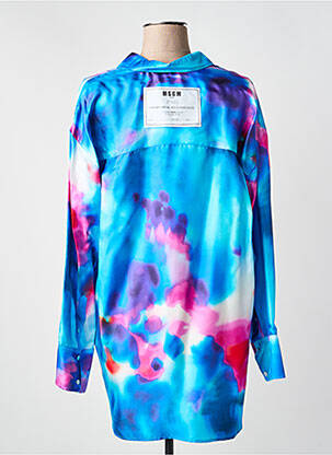 Chemisier coupe fluide manches longues bleu MSGM femme