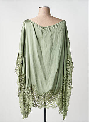 Top coupe fluide manches longues vert MA'AN femme