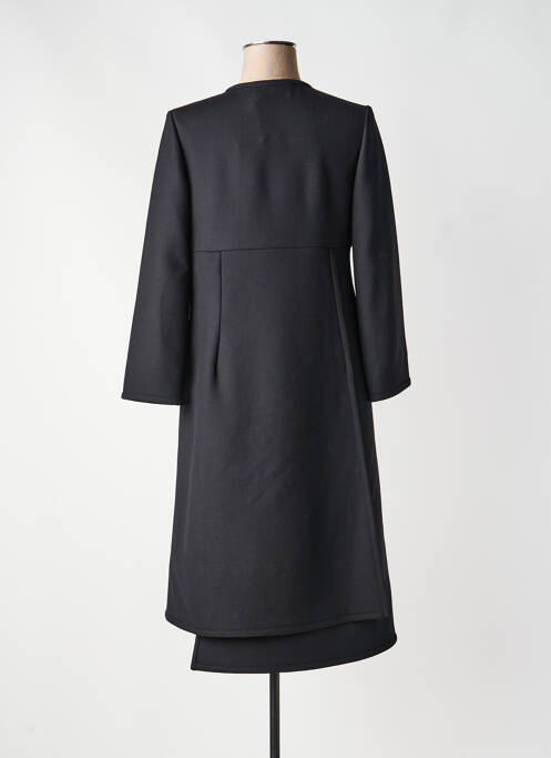 Robe mi-longue manches longues manches longues noir GIANLUCA CAPANNOLO femme