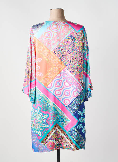 Robe mi-longue coupe fluide manches longues bleu ALICE & TRIXIE femme