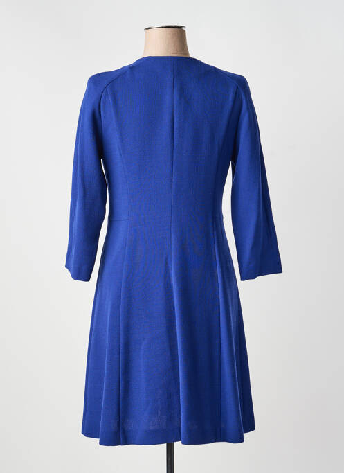 Robe mi-longue manches longues manches longues bleu ANTONELLI FIRENZE femme