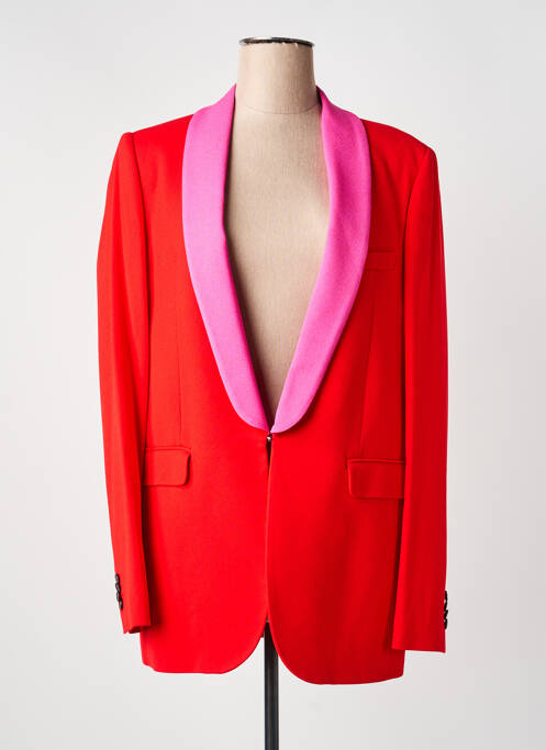 Blazer poches rouge MSGM femme