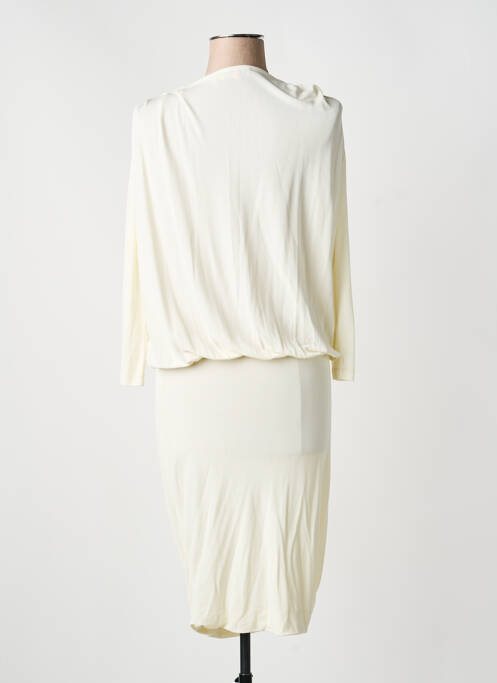 Robe mi-longue beige MSGM femme