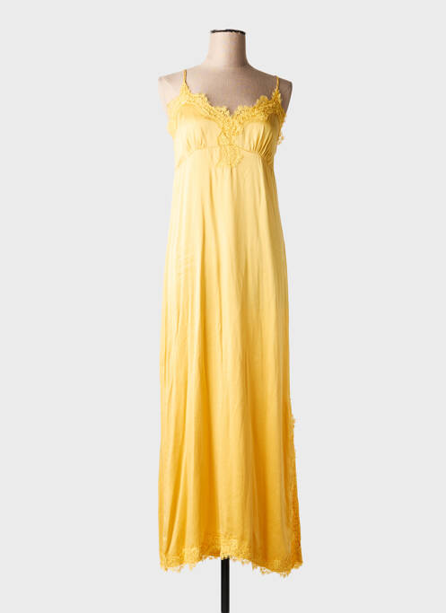 Robe mi-longue jaune MA'AN femme