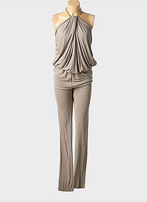 Combi-pantalon coupe cintrée sans manche marron MSGM femme