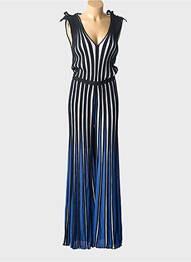 Combi-pantalon sans manche sans manche noir MSGM femme