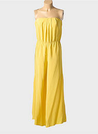 Combi-pantalon coupe fluide sans manche jaune ALICE & TRIXIE femme