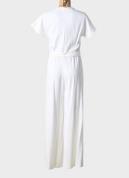 Combi-pantalon fermeture zippée au dos manches courtes blanc PIAZZA SEMPIONE femme