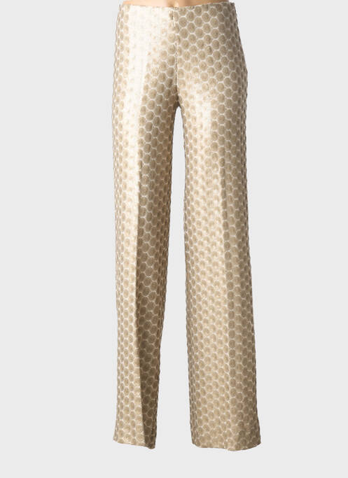 Pantalon large fermeture zip latéral taille normale beige MALAICA femme