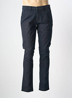 Pantalon chino poches taille normale bleu DELAHAYE homme