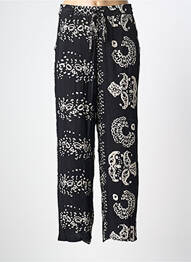 Pantalon droit taille élastique taille normale noir L'ATELIER D'ANNA femme