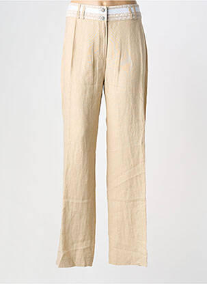 Pantalon slim taille normale taille normale beige FRED SABATIER femme