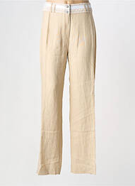 Pantalon slim taille normale taille normale beige FRED SABATIER femme