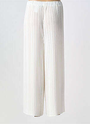 Pantalon droit taille élastique taille normale blanc HORTENSIA femme