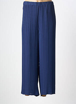 Pantalon droit taille élastique taille normale bleu HORTENSIA femme