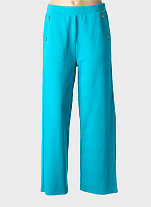 Pantalon droit stretch taille normale bleu AGATHE & LOUISE femme