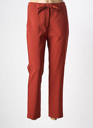 Pantalon slim taille élastique taille normale marron FRED SABATIER femme