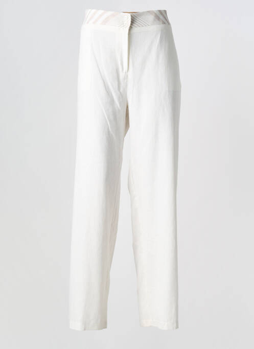 Pantalon droit taille normale taille normale beige FRED SABATIER homme