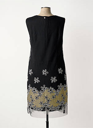 Robe mi-longue sans manche sans manche noir FRED SABATIER femme