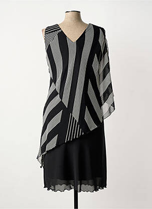 Robe mi-longue sans manche sans manche noir JEAN DELFIN femme