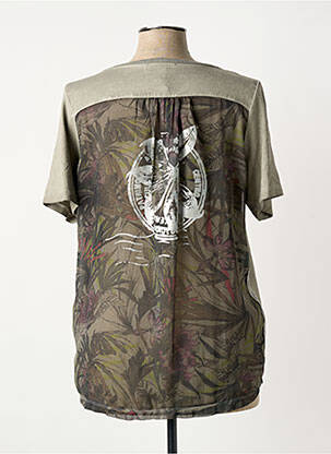 Top stretch manches courtes gris MERI & ESCA femme