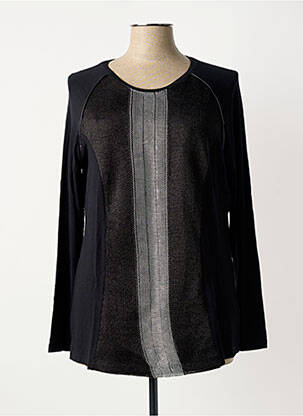 Top stretch manches longues noir FRED SABATIER femme