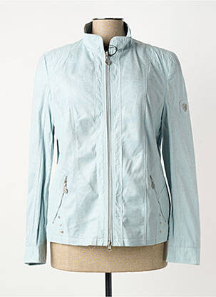Veste casual epaulette bleu BARBARA LEBEK femme