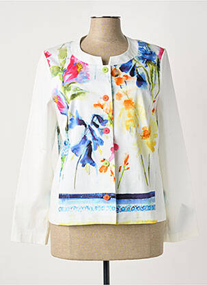 Veste chic fermeture boutonnée sur le devant beige JEAN DELFIN femme