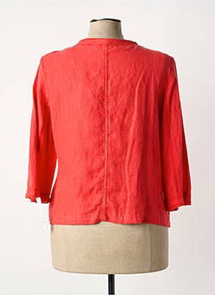 Veste casual coupe cintrée rouge EL INTERNATIONALE femme