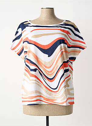 T-shirt orange MARBLE femme
