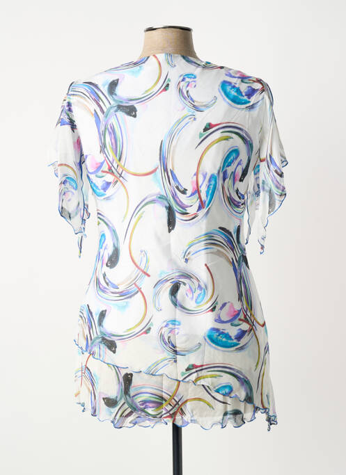 Tunique manches courtes légère et transparente blanc JEAN DELFIN femme