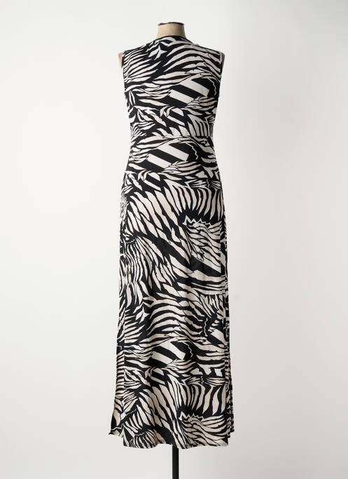 Robe longue noir MARBLE femme